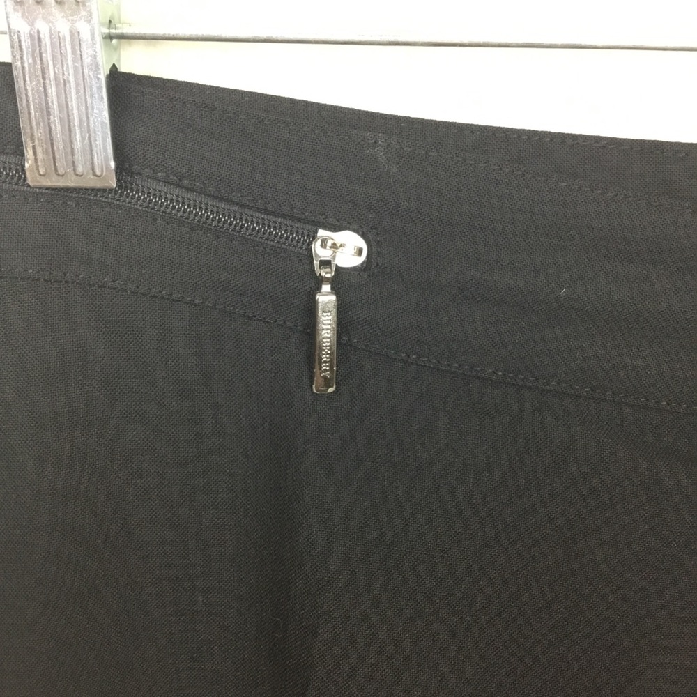 Burberry London Black Slacks Size 40 Zipper Detail - Picture 4 of 6